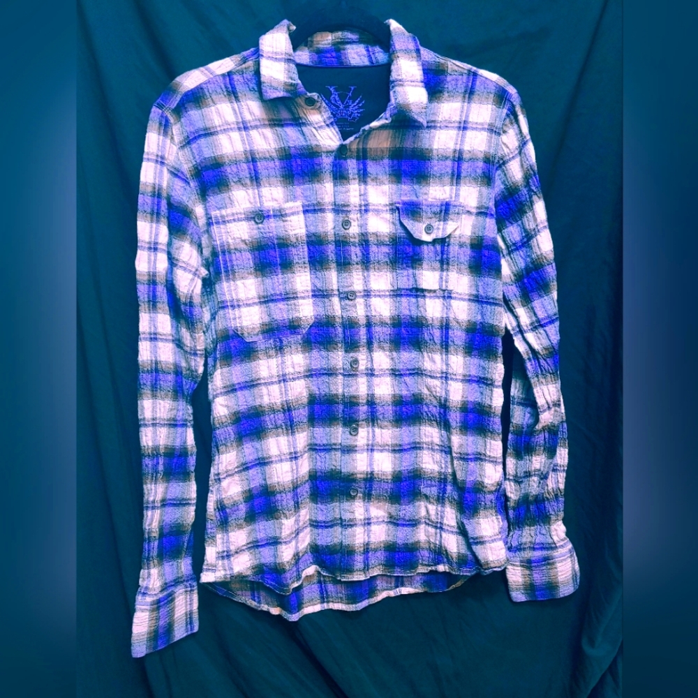 Voodoo Guru Purple plaid flannel